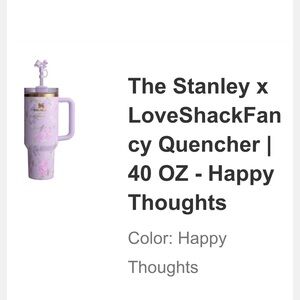 Stanley Love Shack Fancy happy thoughts 40 Oz Cup